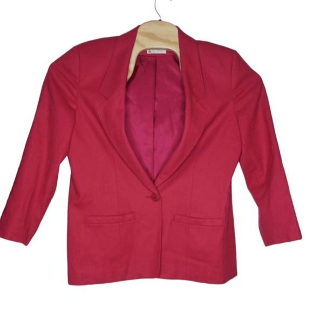 Pendleton Vintage Miss Pendleton Sz 6-8 (See Measurements) Pink 100% Wool Blazer